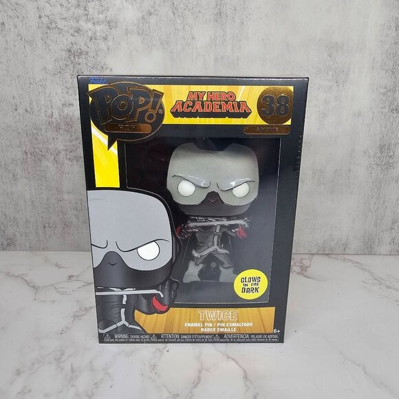 Funko Pop! Pin My Hero Academia Twice #38 Glow In The Dark Collectible Enamel Ba - Picture 2 of 8